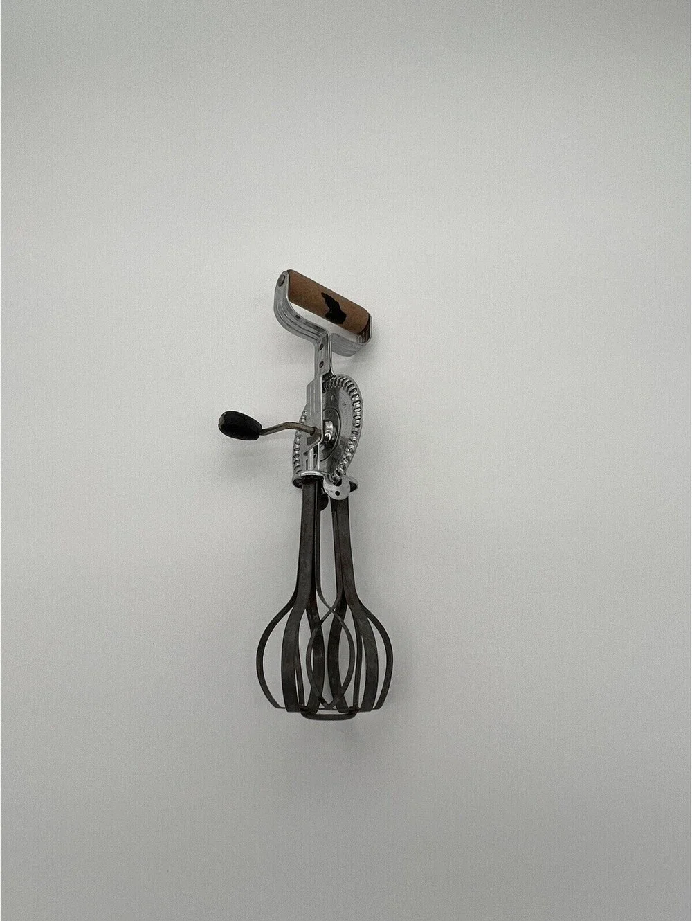 Ekco Stainless Steel Vintage Rotary Hand Mixer Egg Beater Hi-Speed